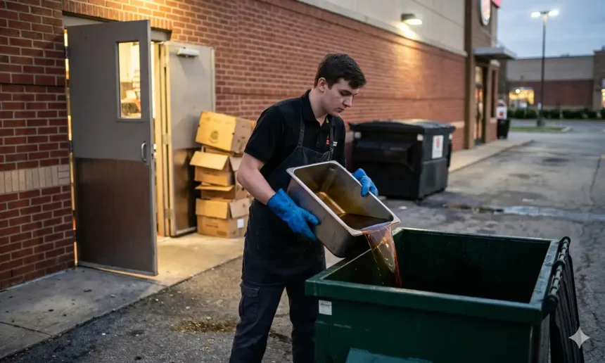 Burger King Employee Grease Dumping