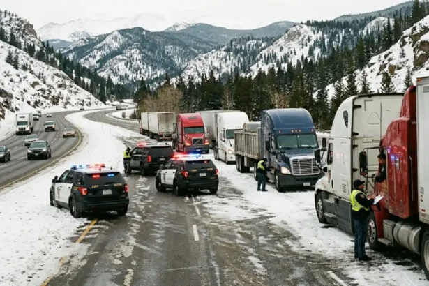 Colorado Truck Citations I-70 Chain Laws Surge in 2026