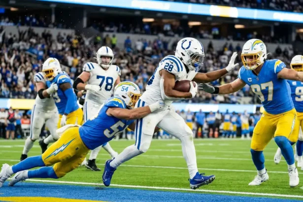 Colts vs Chargers Match Player Stats