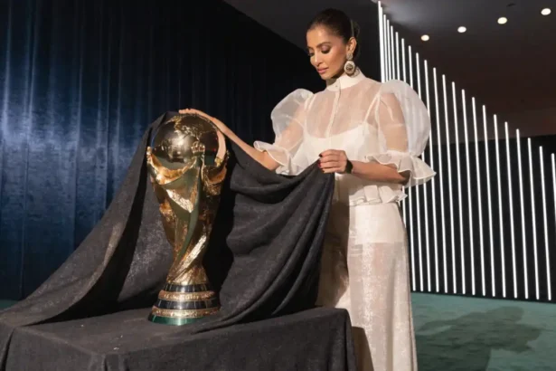Deepika Padukone Unveils FIFA World Cup Trophy
