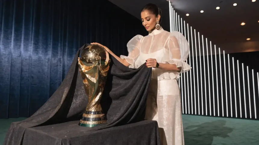 Deepika Padukone Unveils FIFA World Cup Trophy