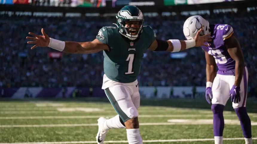 Eagles vs Vikings Player Stats Hurts Was Perfect