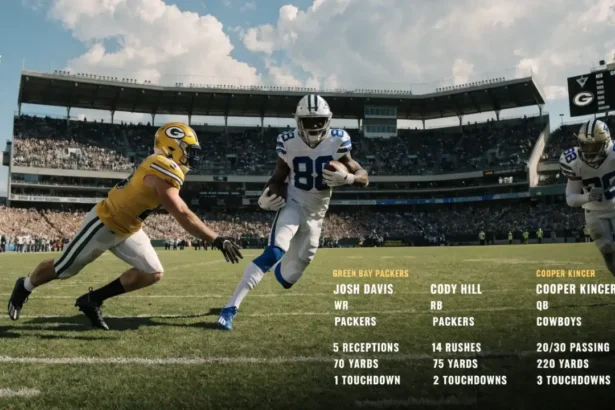 Green Bay Packers vs Dallas Cowboys Match Player Stats