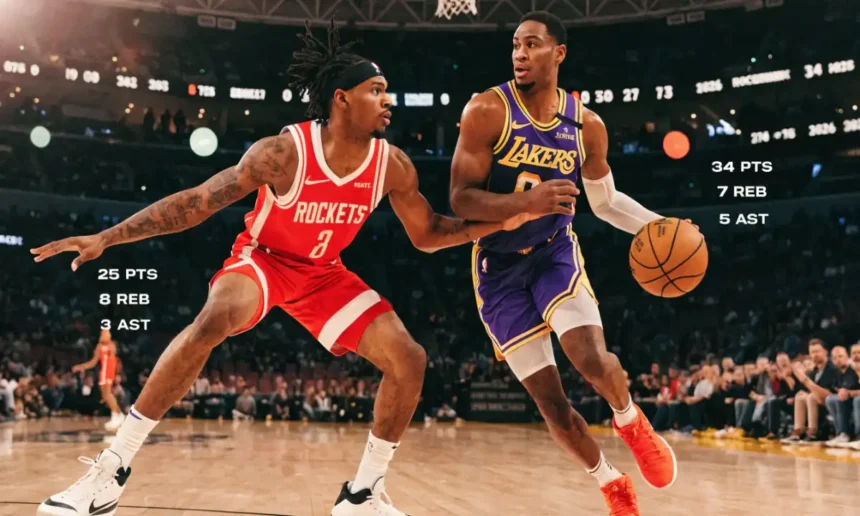 Houston Rockets vs Lakers Match Player Stats Alter 2026