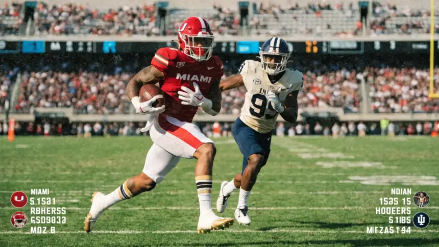 Miami Hurricanes Football Vs Indiana Hoosiers Football Match Player Stats