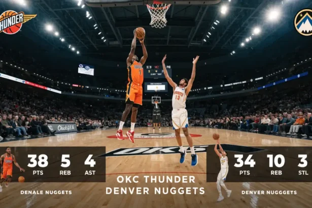 OKC Thunder vs Denver Nuggets Match Player Stats