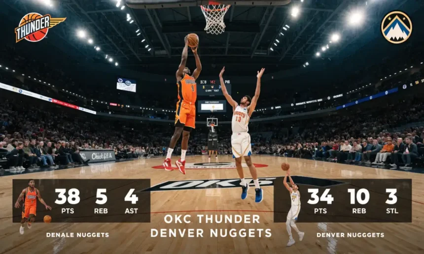OKC Thunder vs Denver Nuggets Match Player Stats