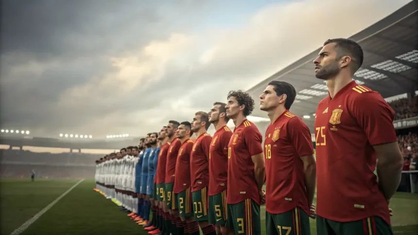 Portugal national football team vs Spain national football team lineups