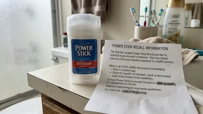 Power Stick Deodorant Recall Fda What It Means For You