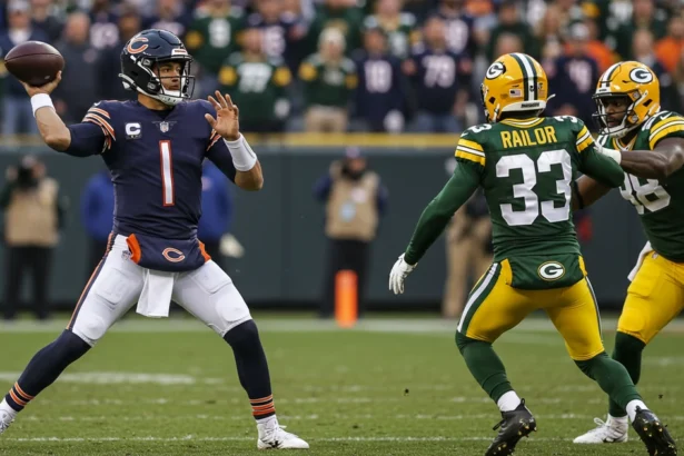 chicago bears vs green bay packers match player stats