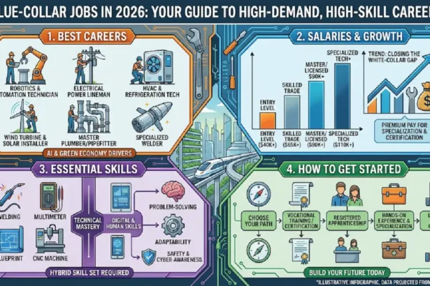 Blue Collar Jobs in 2026: Best Careers, Salaries, Skills, and How to Get Started