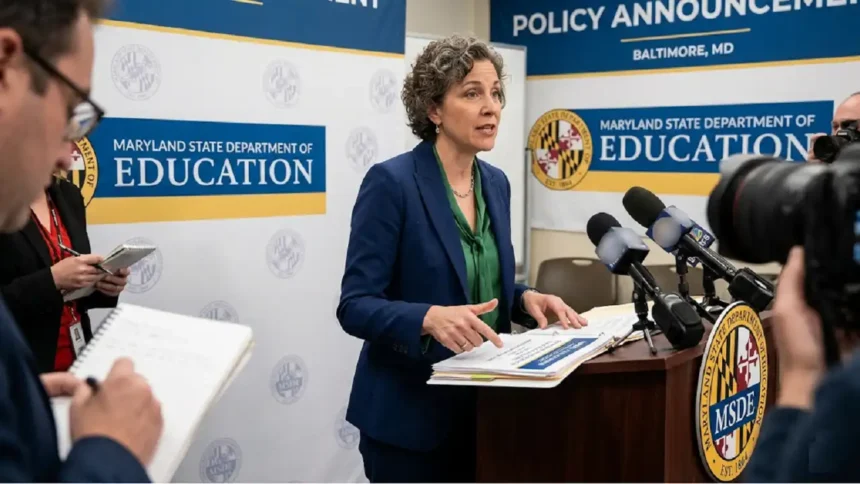 Maryland State Department Of Education Changes State Policies
