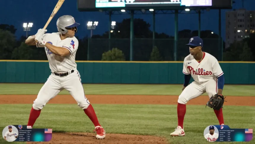 Texas Rangers vs Phillies Match Player Stats Revealed