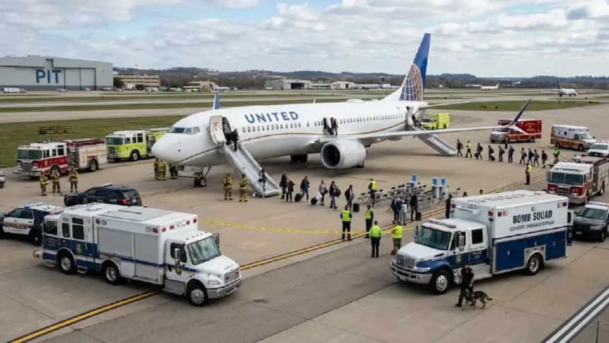 United Airlines Flight UA2092 Diverted After A Suspected Bomb Threat
