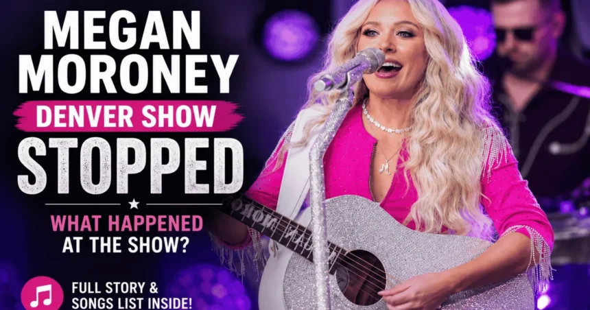 megan moroney denver show stopped