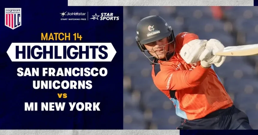 san francisco unicorns vs mi new york standings