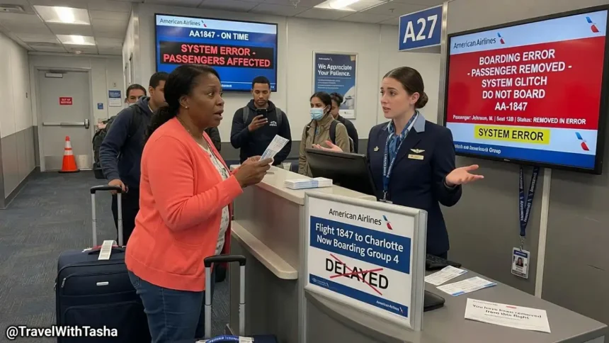 American Airlines Removed Boarded Passenger Due to System Error