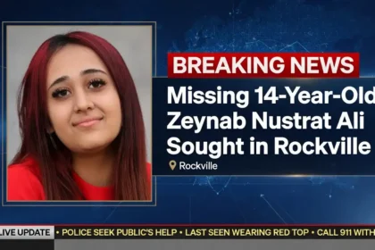 Montgomery County Police Seek Public's Help Finding Missing 14-Year-Old Zeynab Nustrat Ali