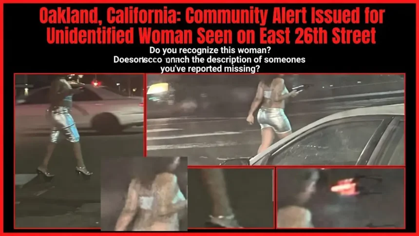 Oakland, California Community Alert Issued for Unidentified Woman Seen on East 26th Street