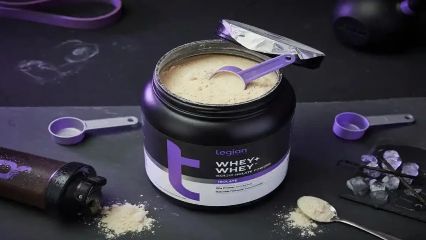 legion athletics whey+ whey protein isolate powder