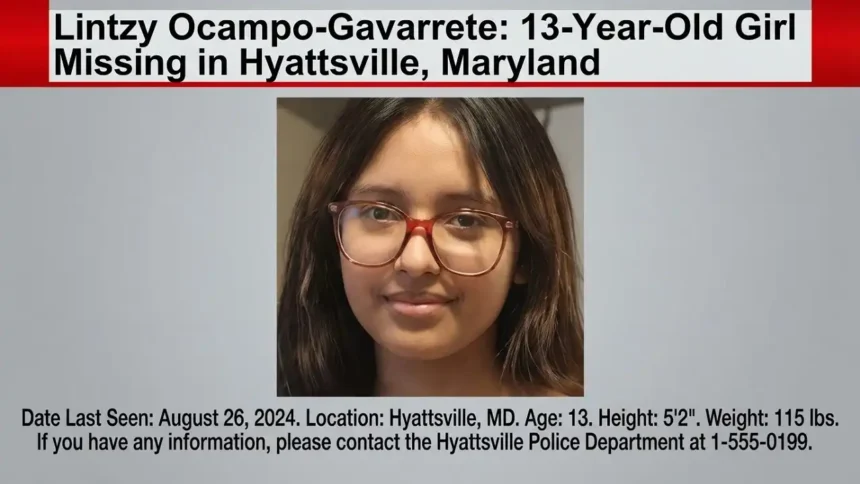 Lintzy Ocampo-Gavarrete 13-Year-Old Girl Missing in Hyattsville, Maryland
