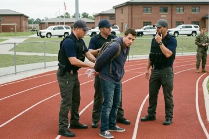 NCIS Agents Arrested a Fan on a Military Base Track