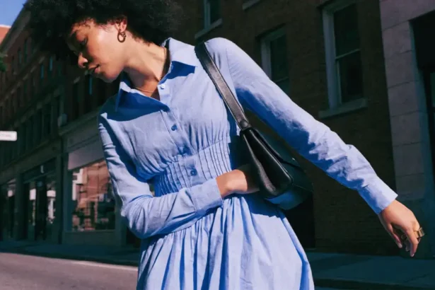 Old Navy Women's Pintuck-Waist Midi Shirt Dress Sells Fast